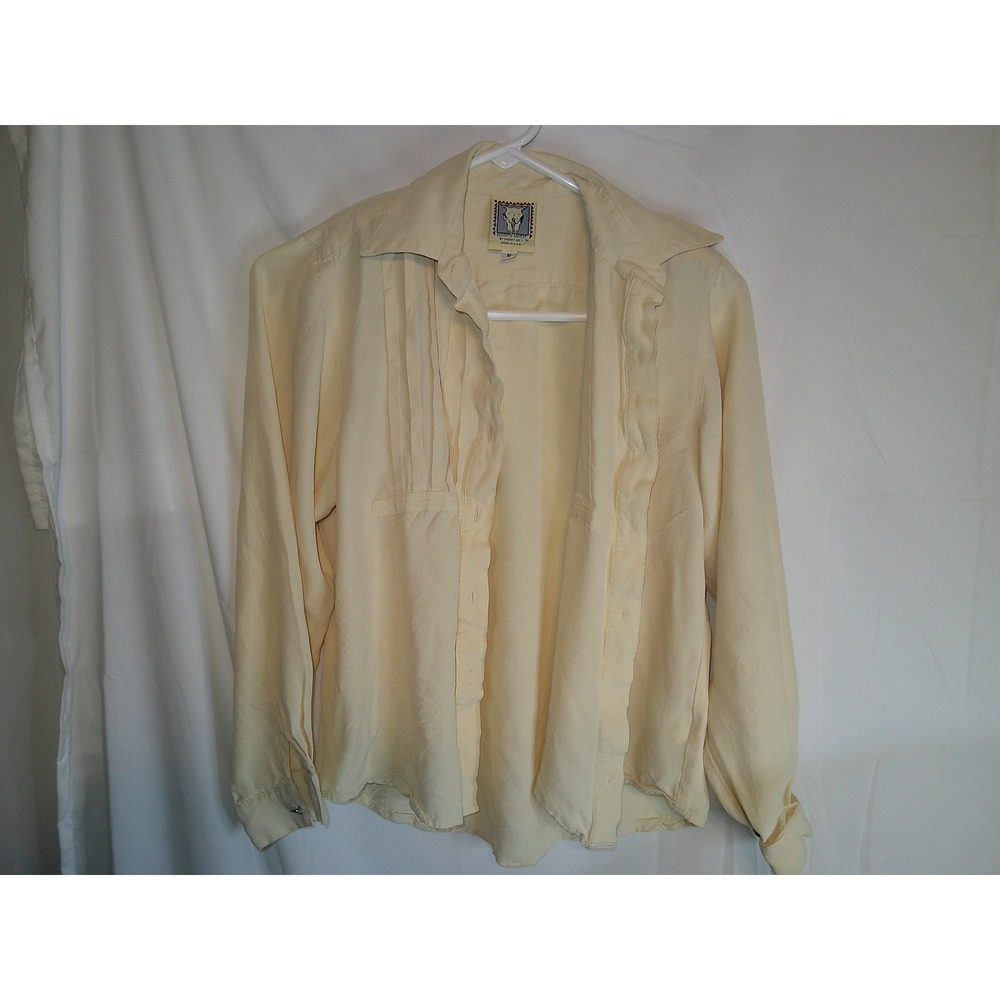 Vintage Desert West Western Shirt Pintuck Detail Long Sleeve Top‎ Small